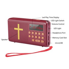 Listing 9 of 11 for High Quality Universal High-end Rechargeable Audios Bible Player Electron CHK12N