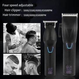 Listing 5 of 8 for Professional Hair Clipper Haircuter Men's Barber Beard Trimmer Rechargeable Hair