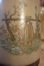 Listing 5 of 7 for GERMAN POTTERY TANKARD WITH PEWTER LID