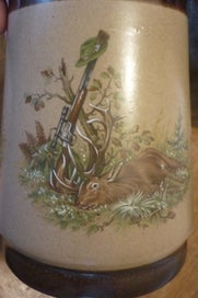 Listing 6 of 7 for GERMAN POTTERY TANKARD WITH PEWTER LID