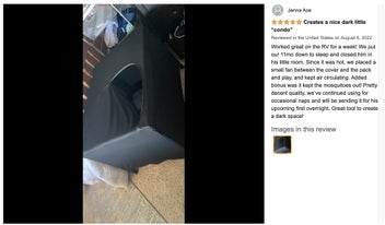 Listing 5 of 10 for Blackout Cover for Pack N Play - Crib Blackout Cover Tent