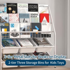 Listing 2 of 8 for New Kids Iron Bookshelf Toy Organiser Rack Sale Sale