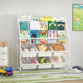 Listing 3 of 8 for New Kids Iron Bookshelf Toy Organiser Rack Sale Sale