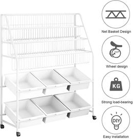 Listing 5 of 8 for New Kids Iron Bookshelf Toy Organiser Rack Sale Sale