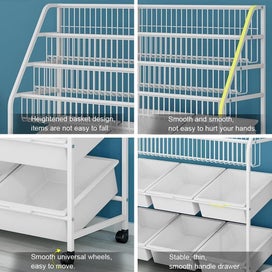 Listing 6 of 8 for New Kids Iron Bookshelf Toy Organiser Rack Sale Sale