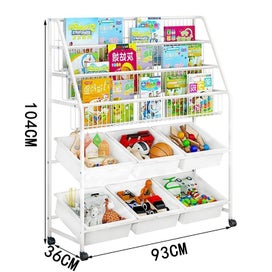 Listing 7 of 8 for New Kids Iron Bookshelf Toy Organiser Rack Sale Sale