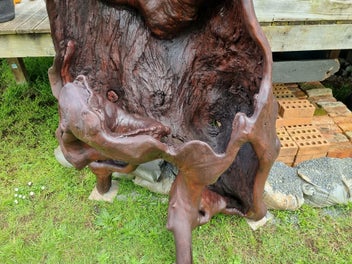 Listing 10 of 14 for Huge Garden Sculpture Driftwood Art Gumtree sculpted by Fire