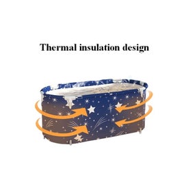 Listing 6 of 9 for Foldable Bathtub Portable Bathtub Freestanding Japanese Soaking Bath Tub 120cm