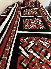 Listing 5 of 12 for Valentine Theme Quilt Top NEW