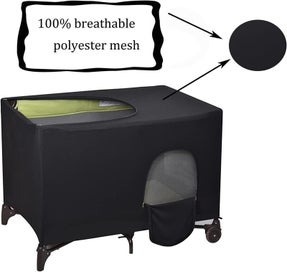 Listing 5 of 12 for Blackout Crib Cover Travel Baby Bed Tent Cot Canopy Shade i2490BK0