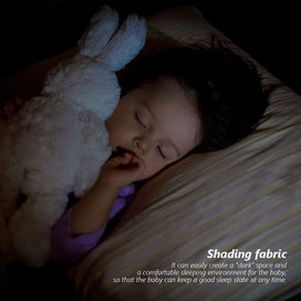 Listing 6 of 12 for Blackout Crib Cover Travel Baby Bed Tent Cot Canopy Shade i2490BK0