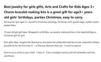 Listing 5 of 15 for Charm Bracelet Making Kit & Unicorn/Mermaid Girl Toy