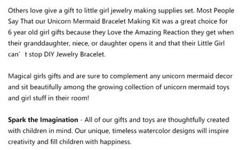 Listing 9 of 15 for Charm Bracelet Making Kit & Unicorn/Mermaid Girl Toy