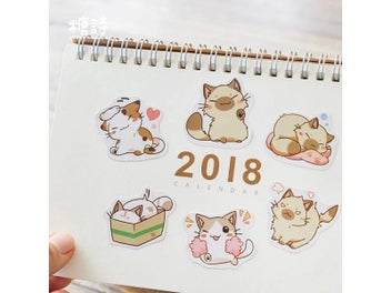 Listing 5 of 8 for 45 Pcs/box My Naughty Cats Mini Paper Sticker Diary Album Decorations