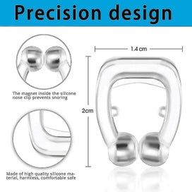 Listing 3 of 5 for 4 Pieces Of Silicone Magnetic Snoring Stopper Anti Snore Clip