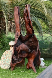 Listing 6 of 14 for Huge Garden Sculpture Driftwood Art Gumtree sculpted by Fire
