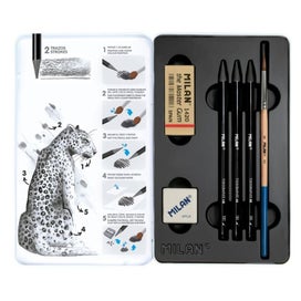 Listing 2 of 5 for Milan Water Soluble Wood Free Graphite Pencils Set 6 Pieces