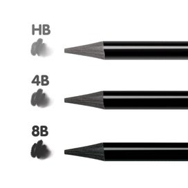 Listing 3 of 5 for Milan Water Soluble Wood Free Graphite Pencils Set 6 Pieces
