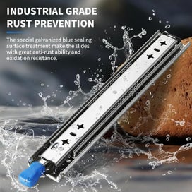 Listing 1 of 12 for Drawer Slides 900mm x 53mm With Lock Heavy Duty Runners | Ball Bearing Runners