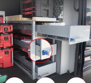 Listing 9 of 12 for Drawer Slides 900mm x 53mm With Lock Heavy Duty Runners | Ball Bearing Runners