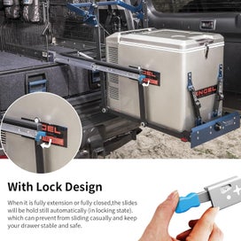 Listing 11 of 12 for Drawer Slides 900mm x 53mm With Lock Heavy Duty Runners | Ball Bearing Runners