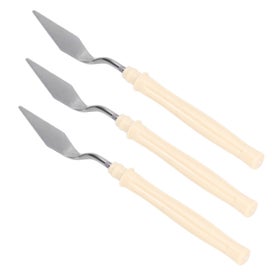 Listing 3 of 3 for 3pcs Palette Knife Multipurpose Hangable Stainless Steel Blade Plastic Handle