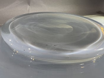 Listing 7 of 9 for VINTAGE Opalescence - Hand-Blown Art Glass Centrepiece Bowl