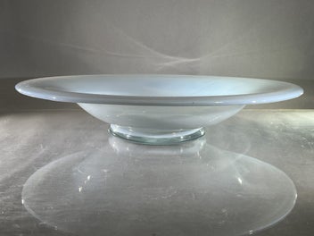 Listing 2 of 9 for VINTAGE Opalescence - Hand-Blown Art Glass Centrepiece Bowl