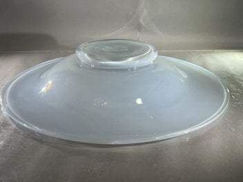 Listing 4 of 9 for VINTAGE Opalescence - Hand-Blown Art Glass Centrepiece Bowl