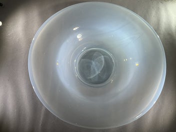 Listing 5 of 9 for VINTAGE Opalescence - Hand-Blown Art Glass Centrepiece Bowl