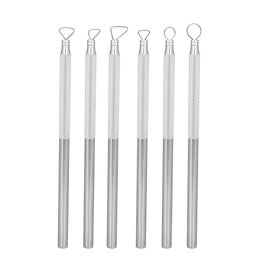 Listing 3 of 3 for 6Pcs/Set Aluminium Alloy Engraving Carving Scraper Clay Pottery Sculpting Tool