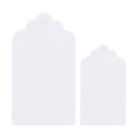 Listing 3 of 3 for 100x Blank Kraft Paper Hang Tags Wedding Party Favour Label Price Gift Cards