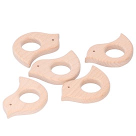 Listing 3 of 3 for Bird Shape Baby Teether Pain Relief Wooden Toys