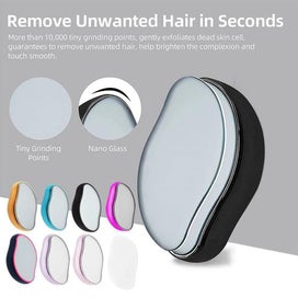 Listing 2 of 5 for Crystal Manual Hair Reducer Washable Reusable Mango Shaped Hair Remover-Blue