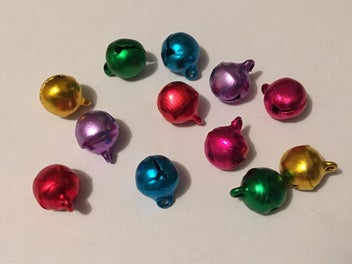 Listing 2 of 6 for 12 COLOURED METAL BELLS (5 colours to choose from)