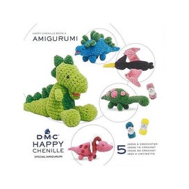 Listing 1 of 1 for DMC Happy Chenille Amigurumi Book 2 Fearsome Dinosaurs!