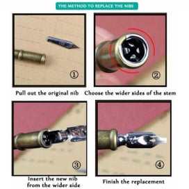 Listing 7 of 13 for Quill Feather Calligraphy Writing Pen Wings Gift Set *Local Clearance*