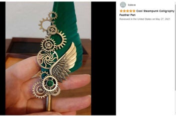 Listing 10 of 13 for Quill Feather Calligraphy Writing Pen Wings Gift Set *Local Clearance*