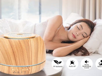 Listing 3 of 4 for 300ML Essential Oil Diffuser Aromatherapy Diffuser Mini Humidifier - Wood Color