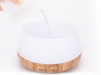 Listing 4 of 4 for 300ML Essential Oil Diffuser Aromatherapy Diffuser Mini Humidifier - Wood Color