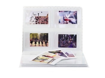 Listing 2 of 2 for 128 Pockets Album Photo Storage Case for Polaroid Photo Fuji Camera Film - Beige