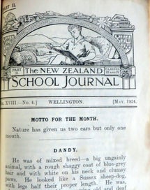 Listing 1 of 17 for *^* 1920s NZ School Journals, 10 bound into a booklet