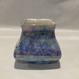 Listing 4 of 6 for SALE! Grimwades Glimpses of the East Lustreware Square Vase - Rare