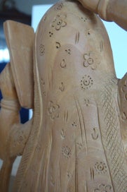 Listing 9 of 13 for Vintage Hand Carved Indian Goddess Figurine