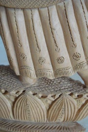 Listing 12 of 13 for Vintage Hand Carved Indian Goddess Figurine