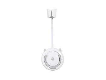 Listing 2 of 2 for Hands-Free Hair Dryer Holder Wall-Mounted Lazy Hair Dryer Bracket - White-Grey