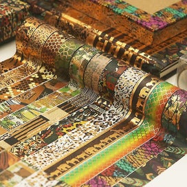 Listing 2 of 5 for 12rolls Washi Tape Set Animal Washi Tape Stickers Leopard Print School Supplies