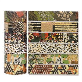 Listing 4 of 5 for 12rolls Washi Tape Set Animal Washi Tape Stickers Leopard Print School Supplies