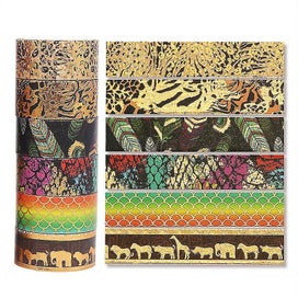 Listing 5 of 5 for 12rolls Washi Tape Set Animal Washi Tape Stickers Leopard Print School Supplies