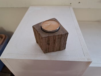 Listing 2 of 2 for Totara wood candle holder